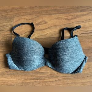 Victoria Secret- Pink 34B Push-up Bra in Heather Gray